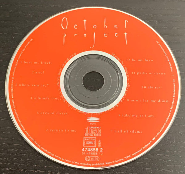 October Project : October Project (CD, Album)