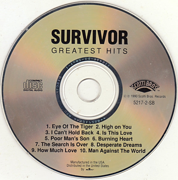 Survivor : Greatest Hits (CD, Comp, RP)