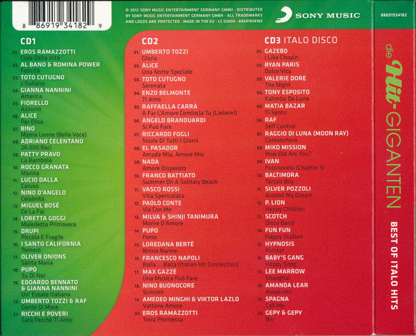 Various : Die Hit-Giganten - Best Of Italo Hits (3xCD, Comp)
