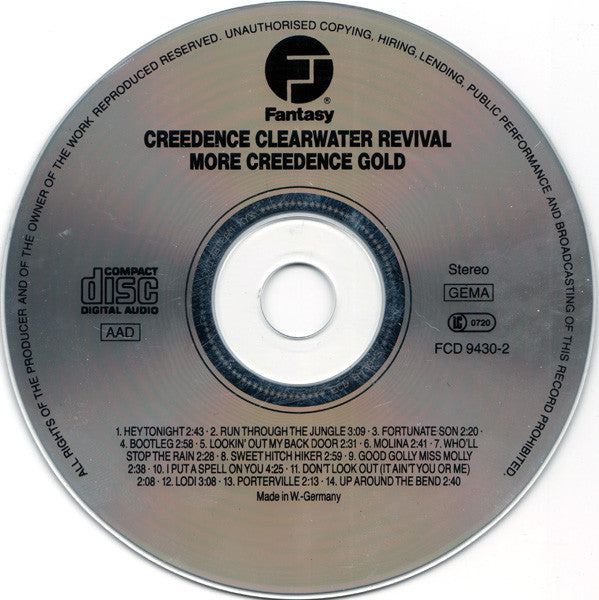 Creedence Clearwater Revival : More Creedence Gold (CD, Comp, RE)