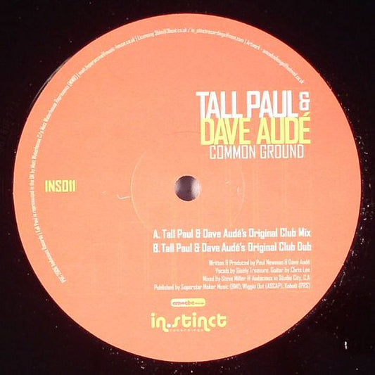 Tall Paul & Dave Audé : Common Ground (12")