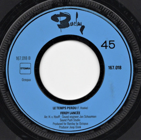 Ferdi Lancee : Un Sentiment D'Amour  (7", Single)