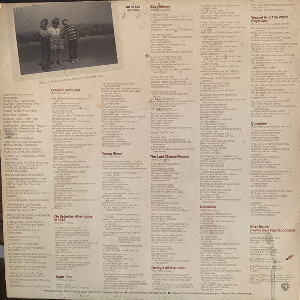 Rickie Lee Jones : Rickie Lee Jones (LP, Album)