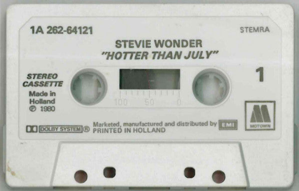 Stevie Wonder : Hotter Than July (Cass, Album)