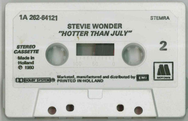 Stevie Wonder : Hotter Than July (Cass, Album)
