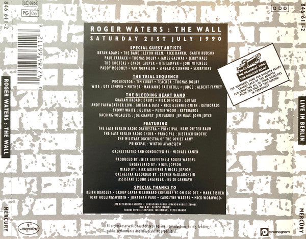 Roger Waters : The Wall (Live In Berlin) (2xCD, Album, RE)