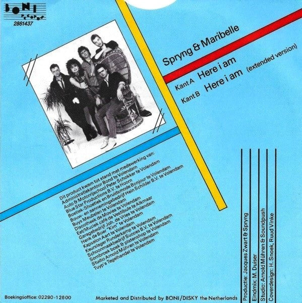 Spryng & Maribelle : Here I Am (7", Single)