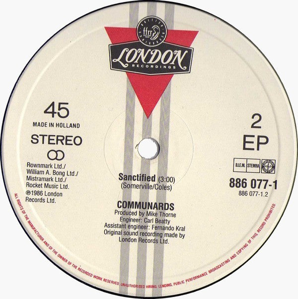 The Communards With Sarah Jane Morris : Don't Leave Me This Way (12", EP)