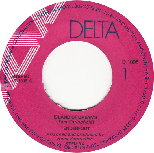 Tenderfoot (2) : Island Of Dreams / Clarksville (7", Single)