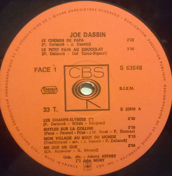 Joe Dassin : Les Meilleures Chansons De Joe Dassin (2xLP, Comp, Gat)