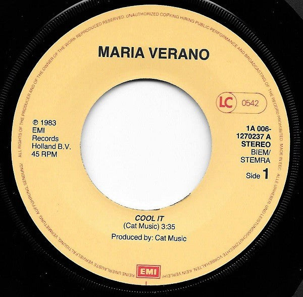 Maria Verano : Cool It (7", Single)