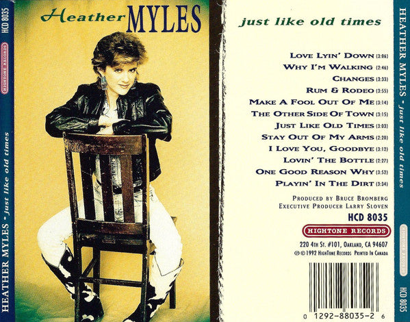 Heather Myles : Just Like Old Times (CD, Album)