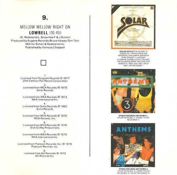Various : Anthems Volume 5 (CD, Comp)