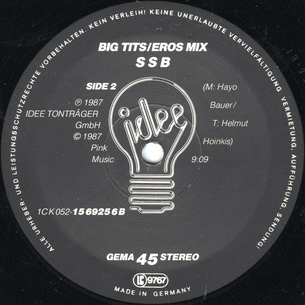 Sex Shop Boys : Big Tits (12", Maxi)