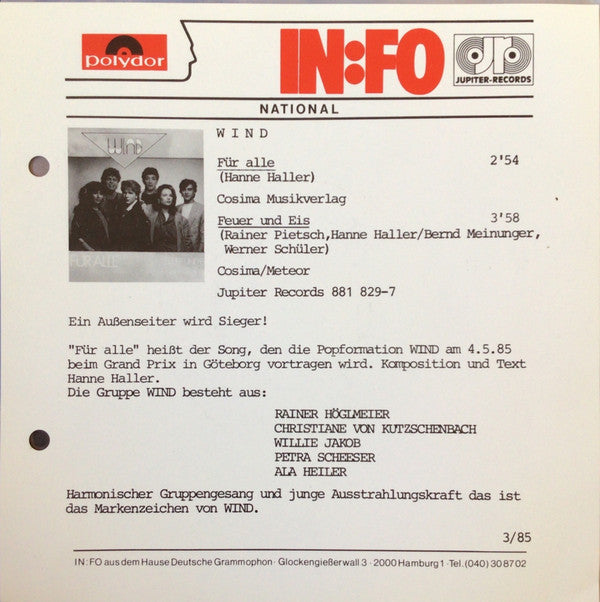 Wind (4) : Für Alle (7", Single)