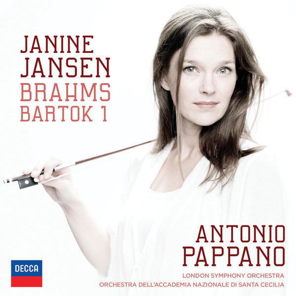 Janine Jansen / Johannes Brahms, Béla Bartók / Antonio Pappano, London Symphony Orchestra, Orchestra dell'Accademia Nazionale di Santa Cecilia : Brahms • Bartok 1 (CD, Album + CD, Comp, Bon)