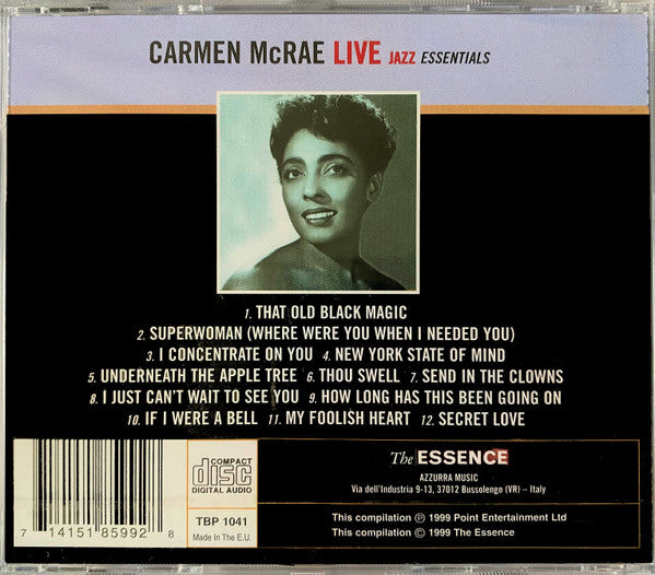 Carmen McRae : Live (CD, Album)