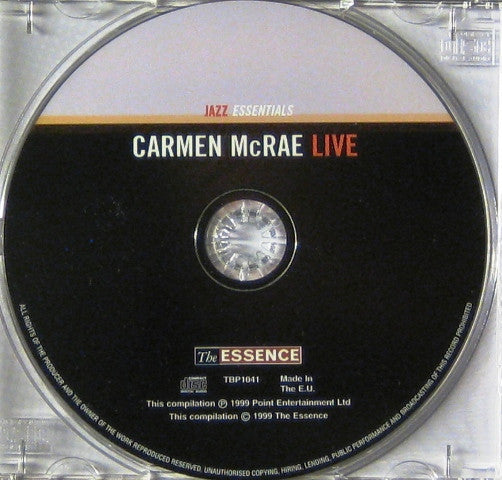 Carmen McRae : Live (CD, Album)