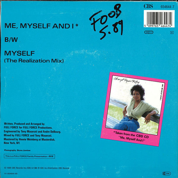 Cheryl Pepsii Riley : Me, Myself And I (7", Single)