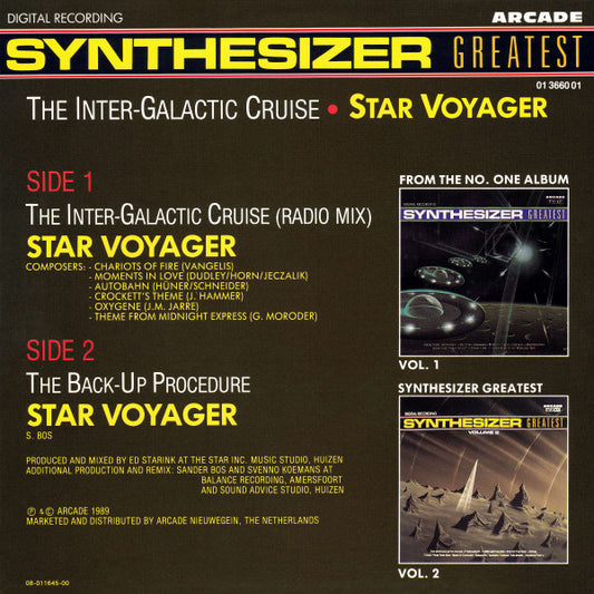 Star Voyager : Synthesizer Greatest - The Inter-Galactic Cruise (7", Single, P/Mixed)