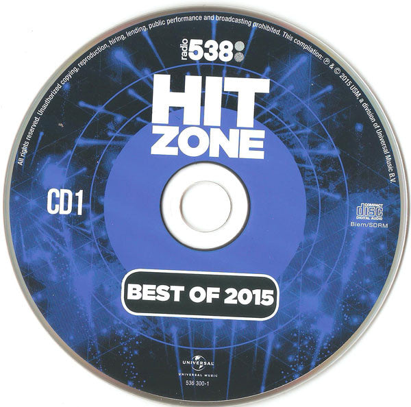 Various : Radio 538 - Hitzone - Best Of 2015 (2xCD, Comp)