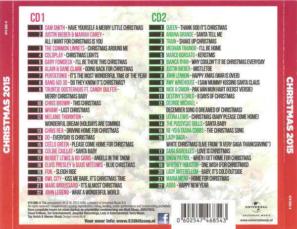 Various : Hitzone Christmas 2015 (2xCD, Comp)