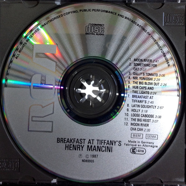 Henry Mancini : Breakfast At Tiffany's (CD, Album, RE)