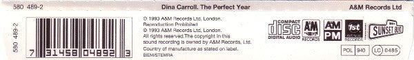 Dina Carroll : The Perfect Year (CD, Single, Cal)