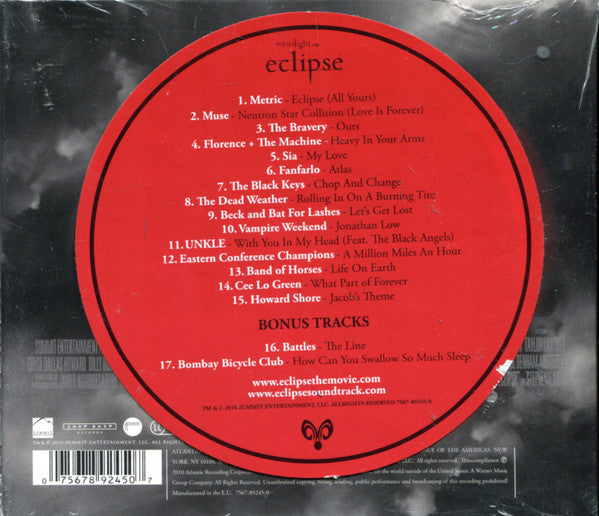 Various : The Twilight Saga Eclipse (Original Motion Picture Soundtrack) (CD, Comp, Dlx, Dig)