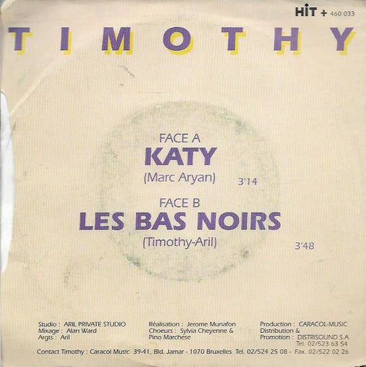 Timothy (7) : Katy (7", Single)