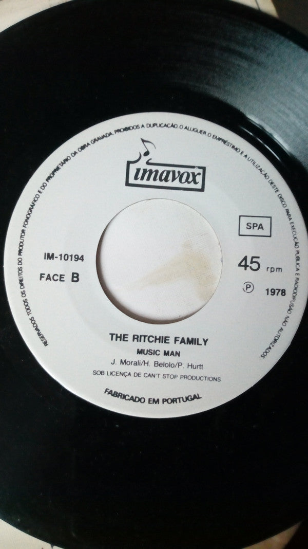 The Ritchie Family : American Generation (7", Single)