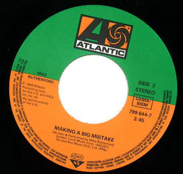 Kid Creole And The Coconuts / Mike Rutherford : My Male Curiosity / Making A Big Mistake (7", Single)