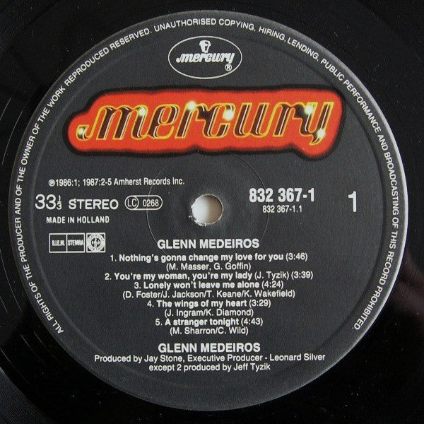 Glenn Medeiros : Glenn Medeiros (LP, Album)