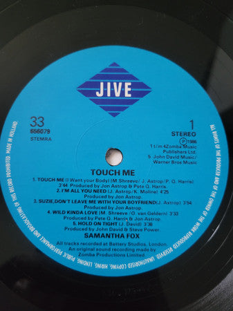 Samantha Fox : Touch Me (LP, Album)