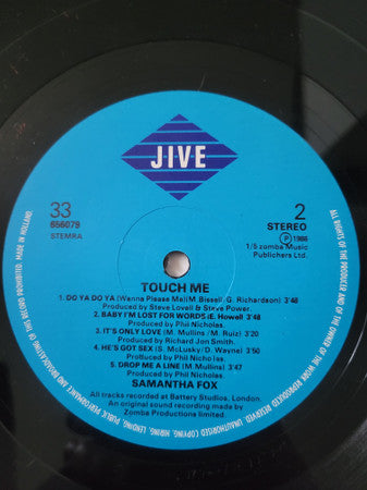 Samantha Fox : Touch Me (LP, Album)