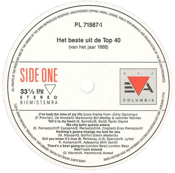 Various : Het Beste Uit De Top 40 Van 't Jaar 1988 (2xLP, Comp)