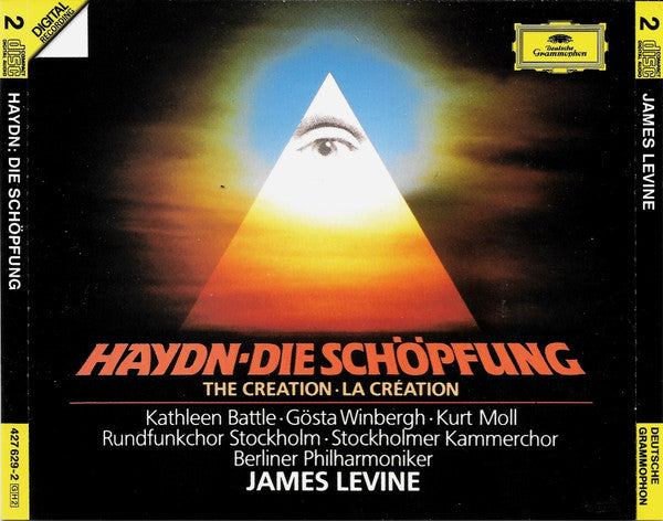 Joseph Haydn, Kathleen Battle, Gösta Winbergh, Kurt Moll, Radiokören, Kammarkören, Berliner Philharmoniker, James Levine (2) : Die Schöpfung = The Creation = La Création (2xCD, Album)