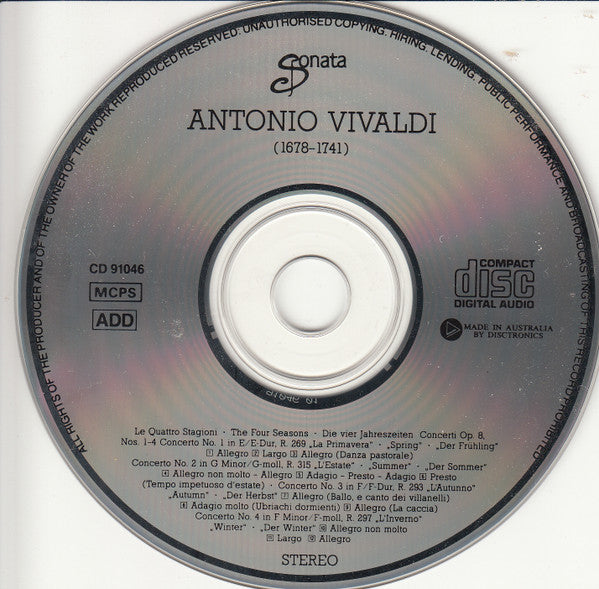 Antonio Vivaldi / Musici Di San Marco / Luigi Varese : Die Vier Jahreszeiten (CD, Album)