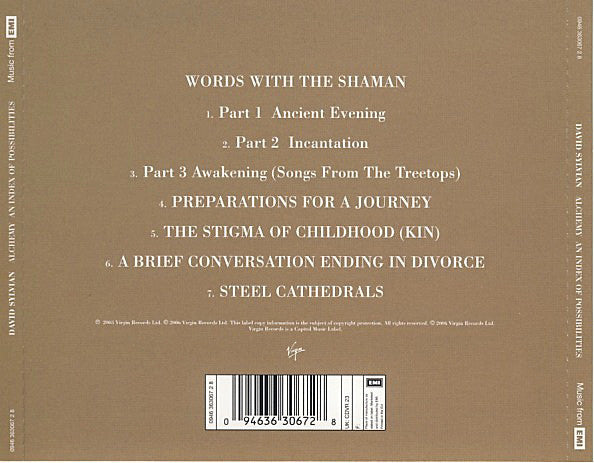 David Sylvian : Alchemy An Index Of Possibilities (CD, Album, RE, RM)