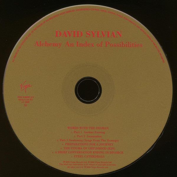 David Sylvian : Alchemy An Index Of Possibilities (CD, Album, RE, RM)