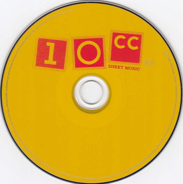 10cc : Sheet Music (CD, Album, Ltd, RE, Pap)