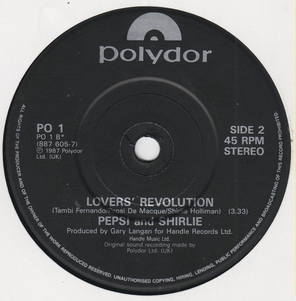Pepsi & Shirlie : Hightime (7")
