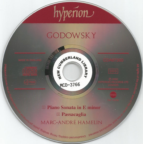 Leopold Godowsky - Marc-André Hamelin : Sonata • Passacaglia (CD, Album)