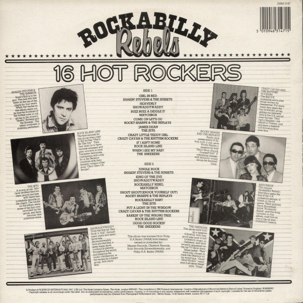 Various : Rockabilly Rebels 16 Hot Rockers (LP, Album, Comp)