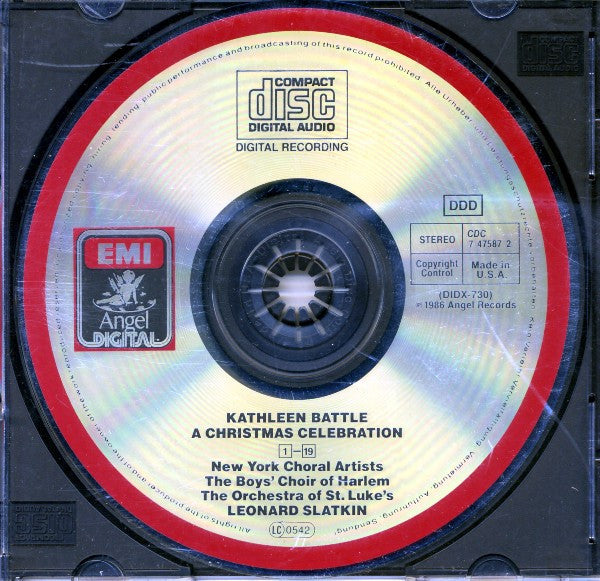 Kathleen Battle, New York Choral Artists, The Boys Choir Of Harlem, Orchestra Of St. Luke's, Leonard Slatkin : A Christmas Celebration (CD, Album)