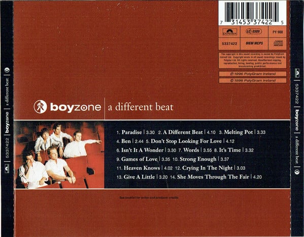 Boyzone : A Different Beat (CD, Album)