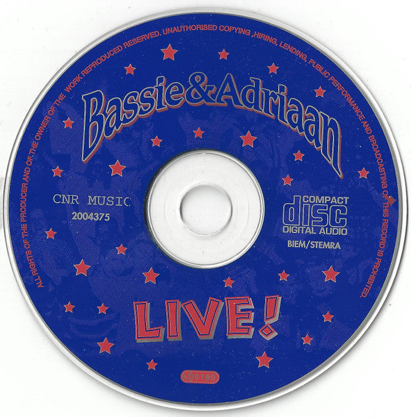 Bassie & Adriaan : Live! (CD, Album)