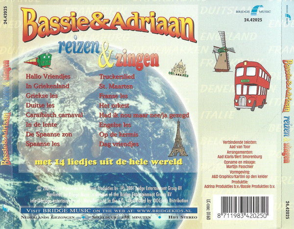 Bassie & Adriaan : Reizen & Zingen Met  (CD, Comp)