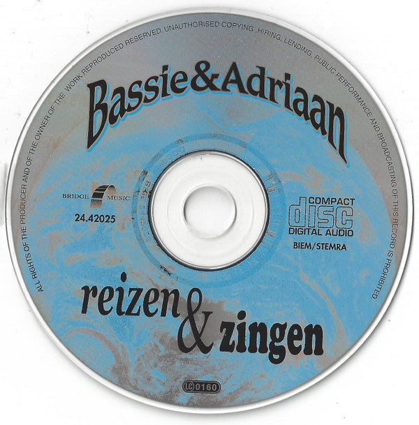 Bassie & Adriaan : Reizen & Zingen Met  (CD, Comp)