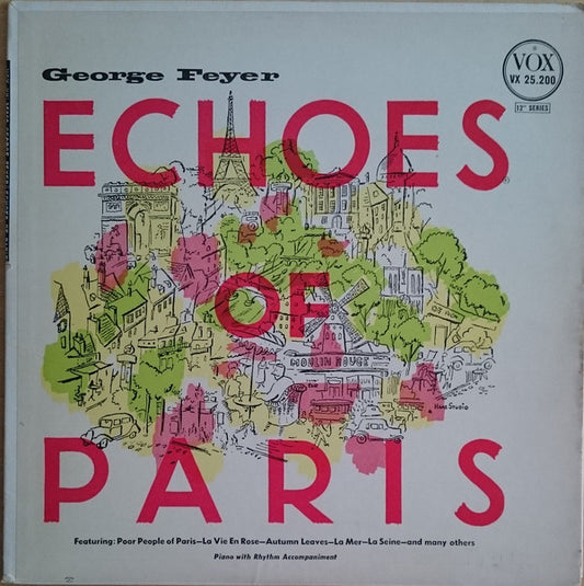 George Feyer : Echoes Of Paris (LP, Album, RE)